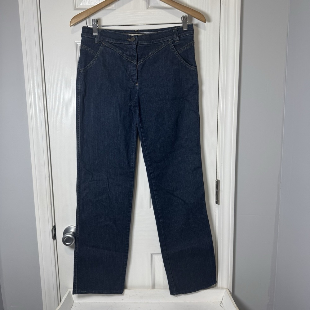 Armani Jeans Medium Wash Flap Pockets Size 4‎ Straight Leg